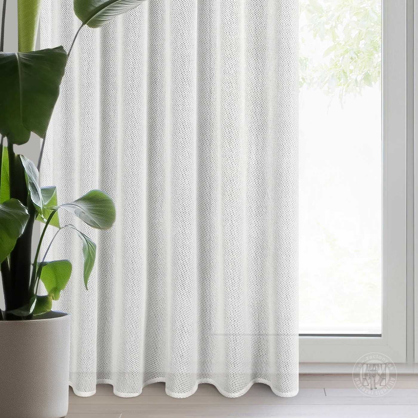 Záves ALEKSA na páske biely 140x270cm