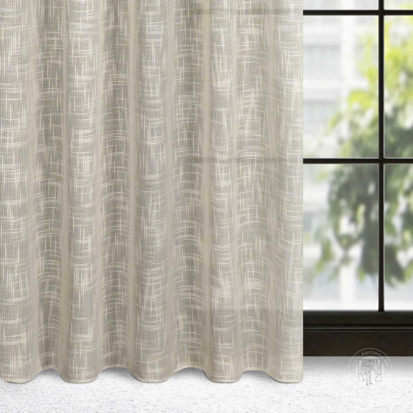 Záves RUBI na páske béžový 140x270cm