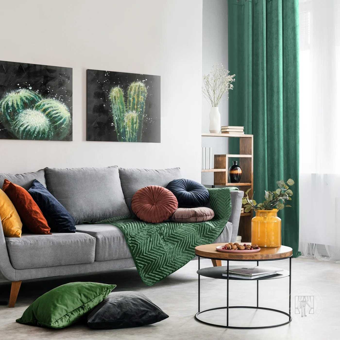 Záves RIA na páske tmavozelený 140x270cm