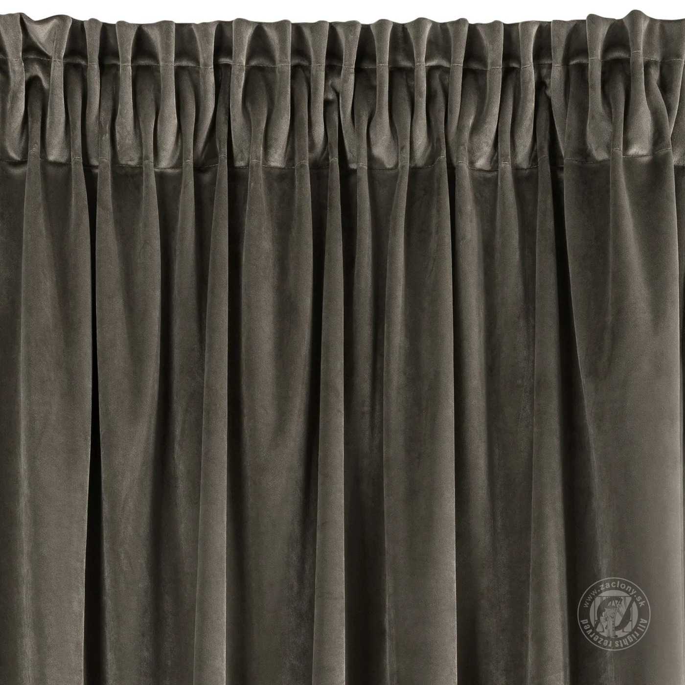 Záves RIA na páske grafitový 140x270cm