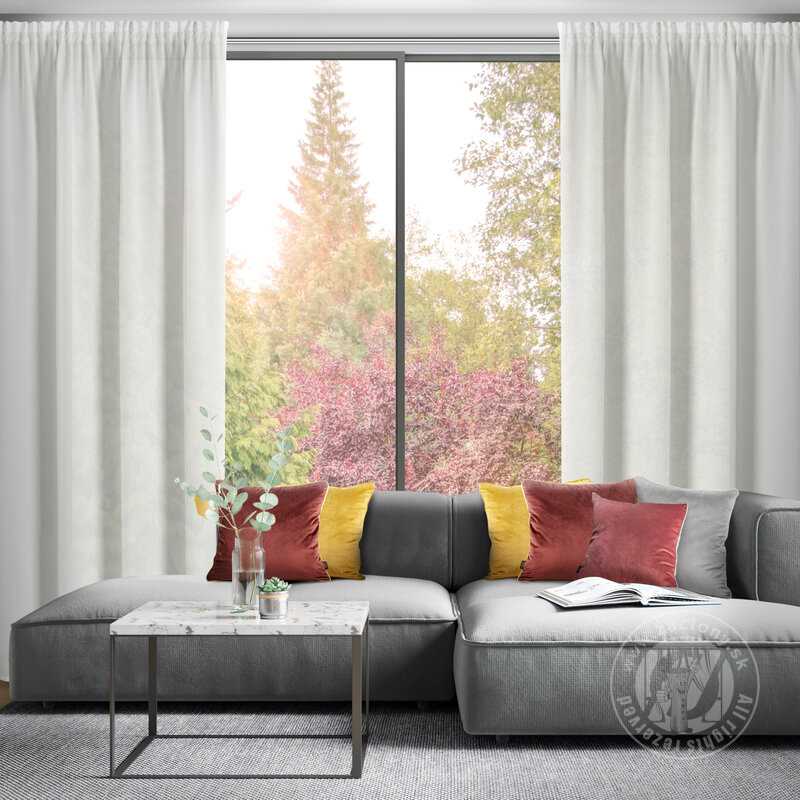 Záclona ROSSI na páske biela 135x270cm