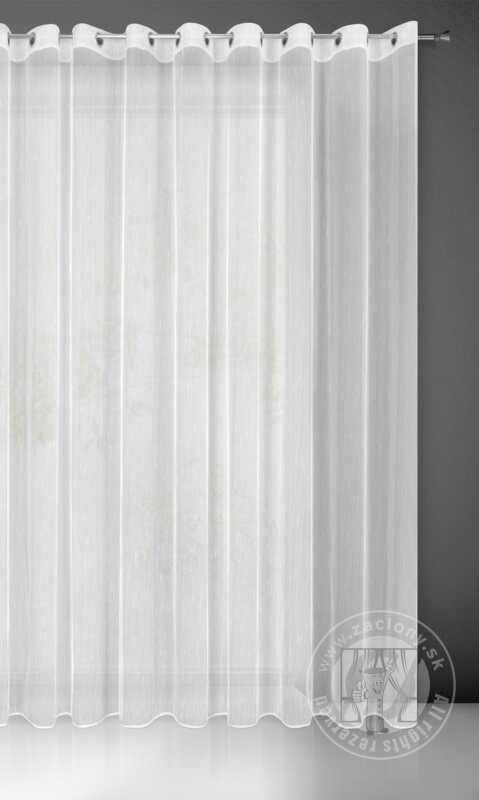 Záclona PILAR na krúžkoch biela 350x250cm
