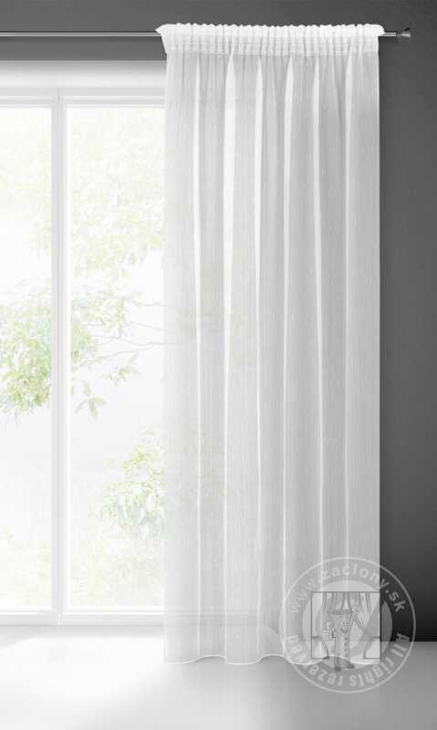 Záclona PILAR na páske biela 140x270cm