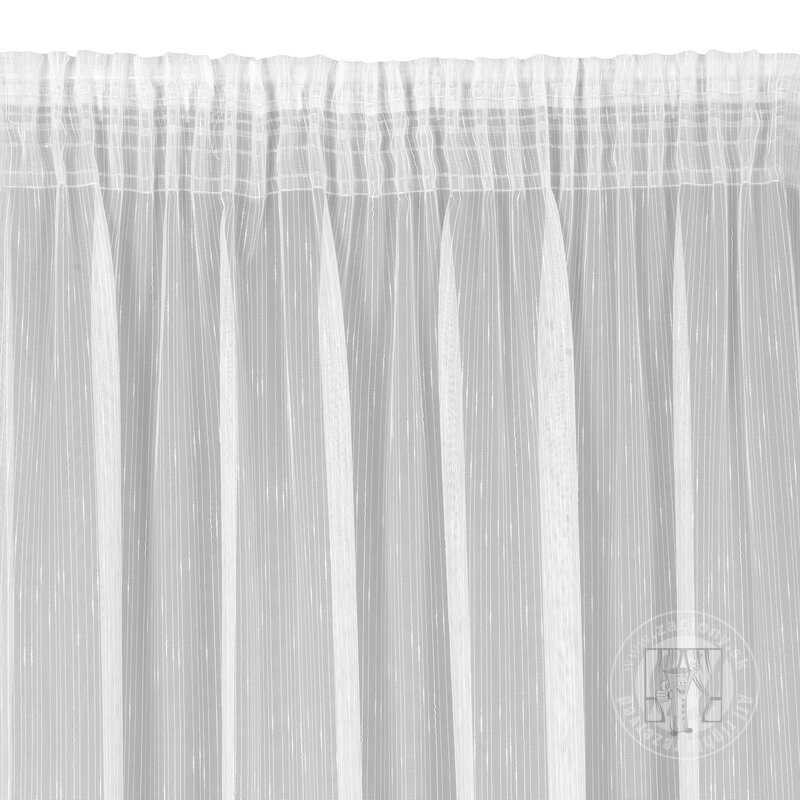 Záclona PILAR na páske biela 140x270cm