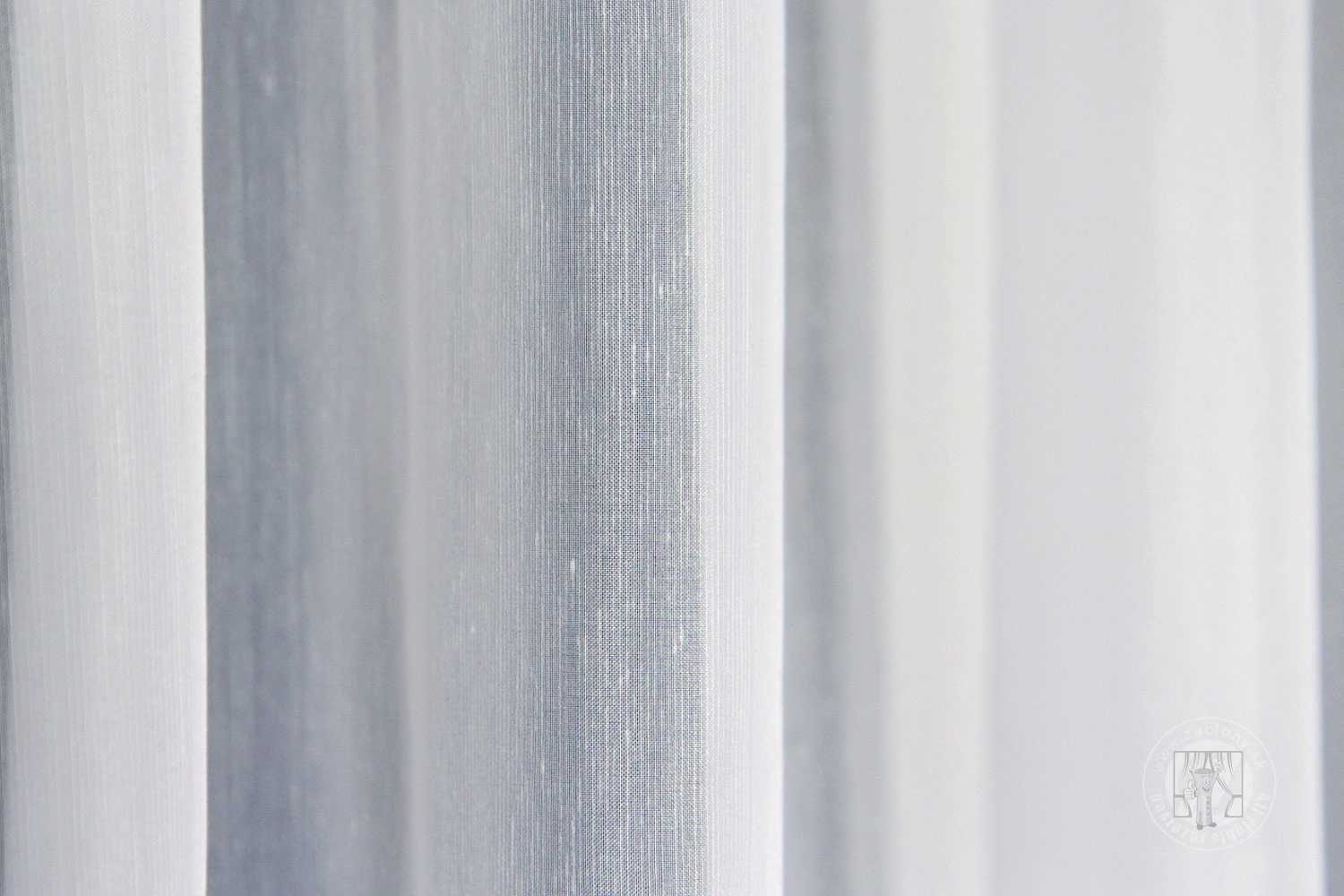 Záclona metráž 6979 biela