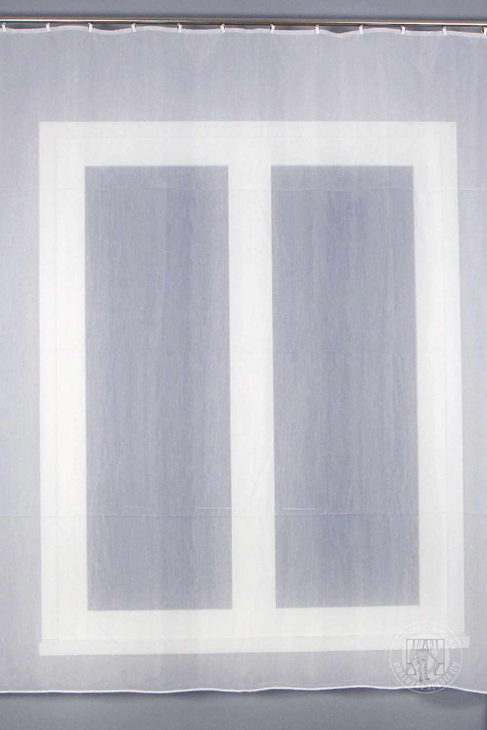 Záclona metráž 6979 biela