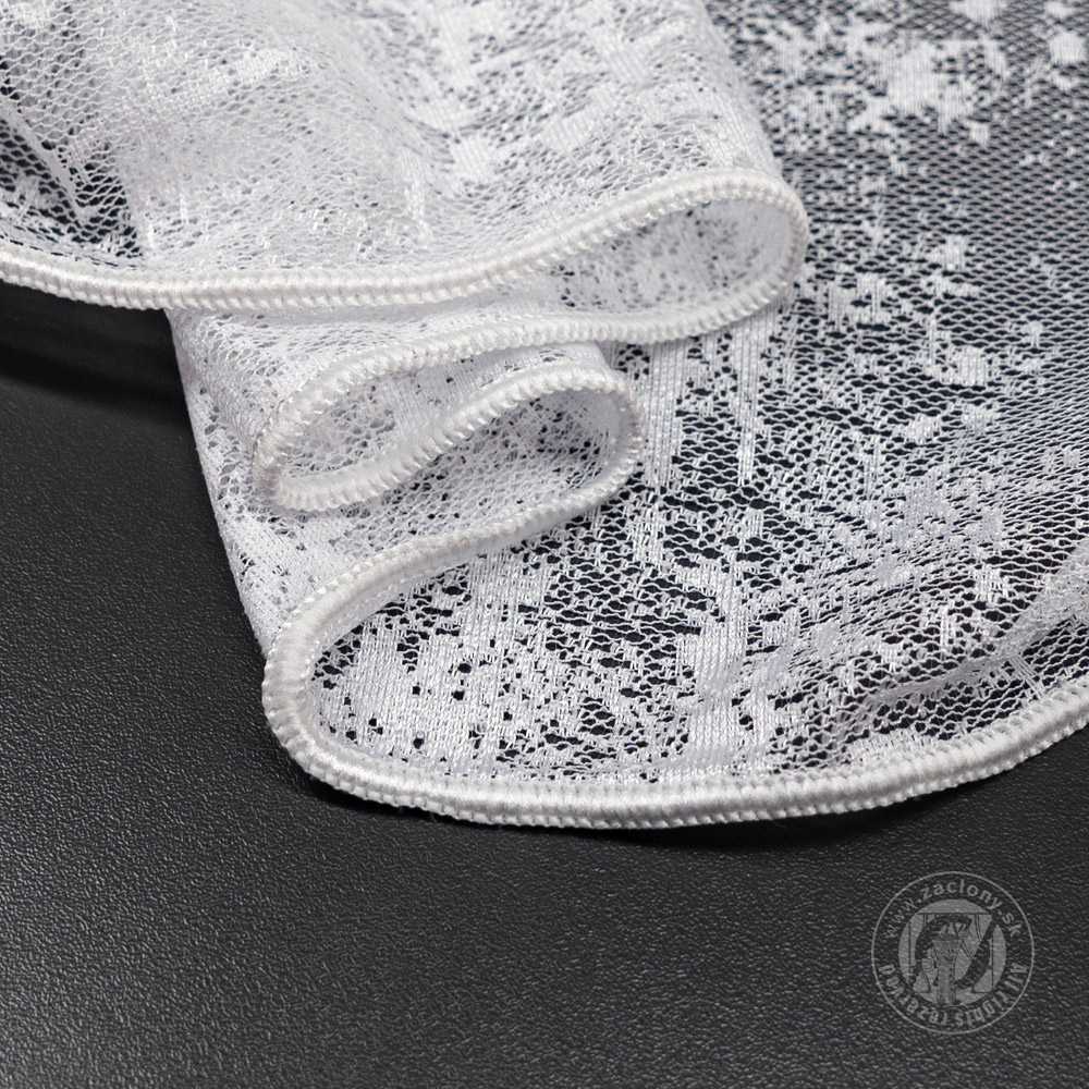 Záclona metráž 31133/101 biela