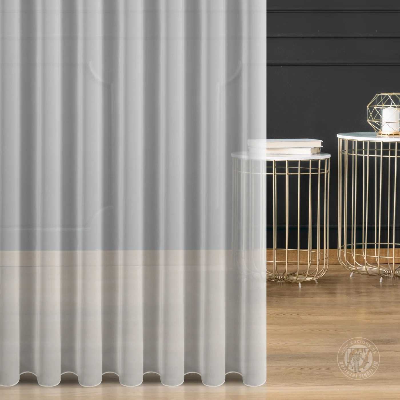 Záclona metráž MILA biela