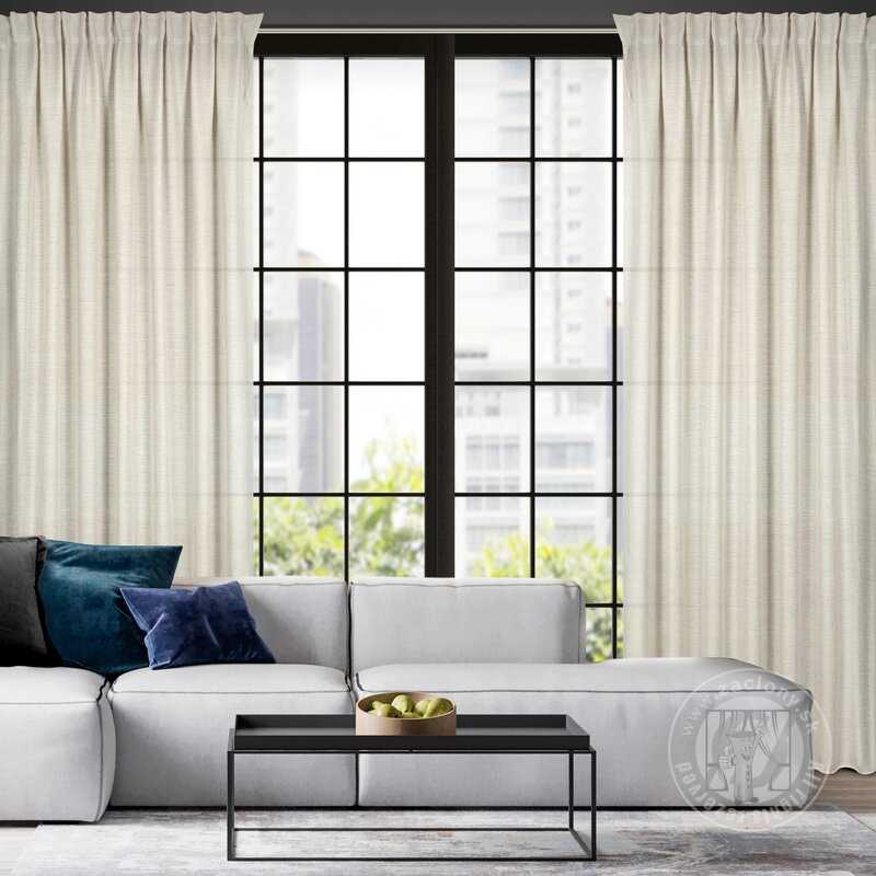 Záves ETNA na páske naturálny 140x270cm