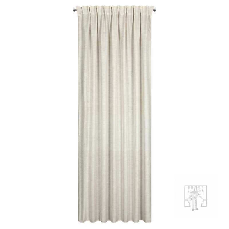 Záves ETNA na páske naturálny 140x270cm