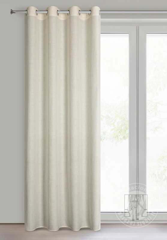 Záves ETNA na krúžkoch naturálny 140x250cm