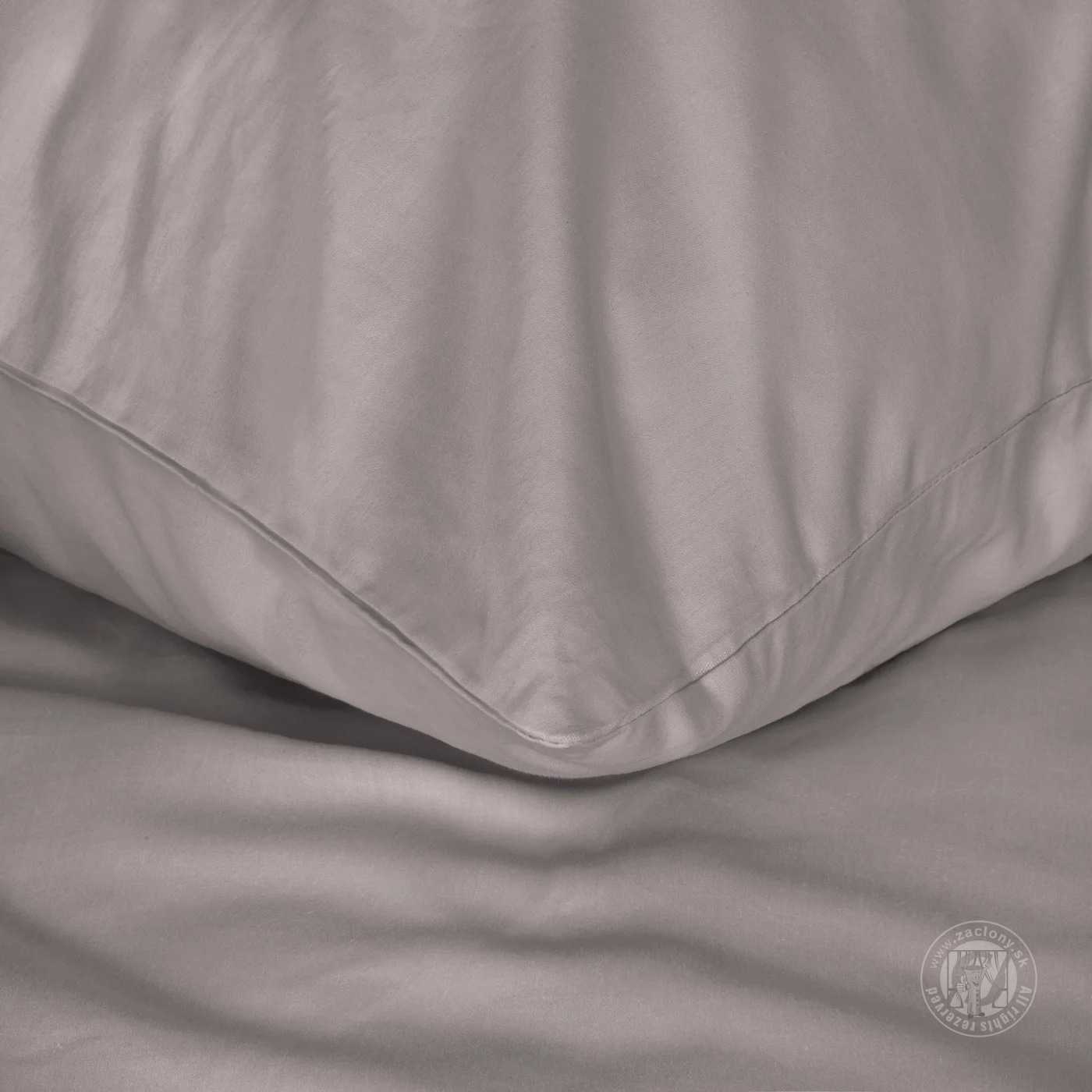Posteľná bielizeň z bavlneného saténu NOVA3 140x200cm + 70x90cm, popolavá