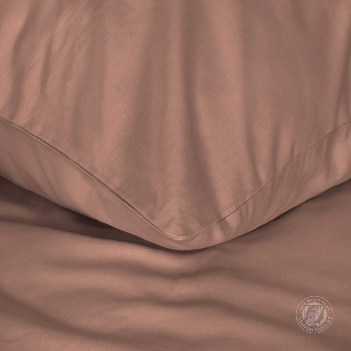 Posteľná bielizeň z bavlneného saténu NOVA3 140x200cm + 70x90cm, marsala