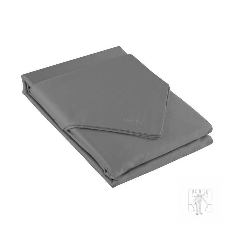 Posteľná bielizeň z bavlneného saténu NOVA3 140x200cm + 70x90cm, oceľová