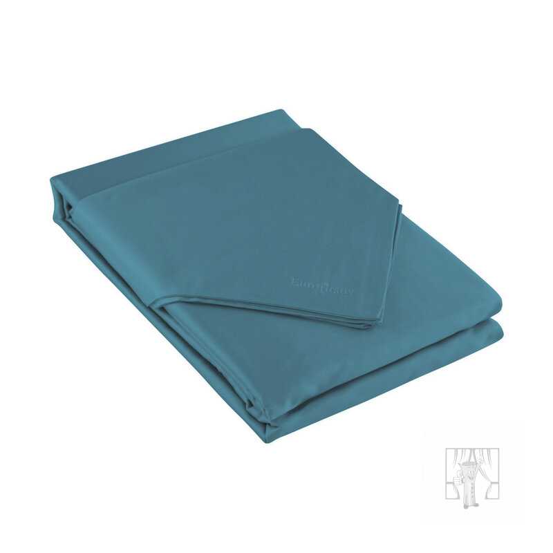 Posteľná bielizeň z bavlneného saténu NOVA3 140x200cm + 70x90cm, tyrkysová
