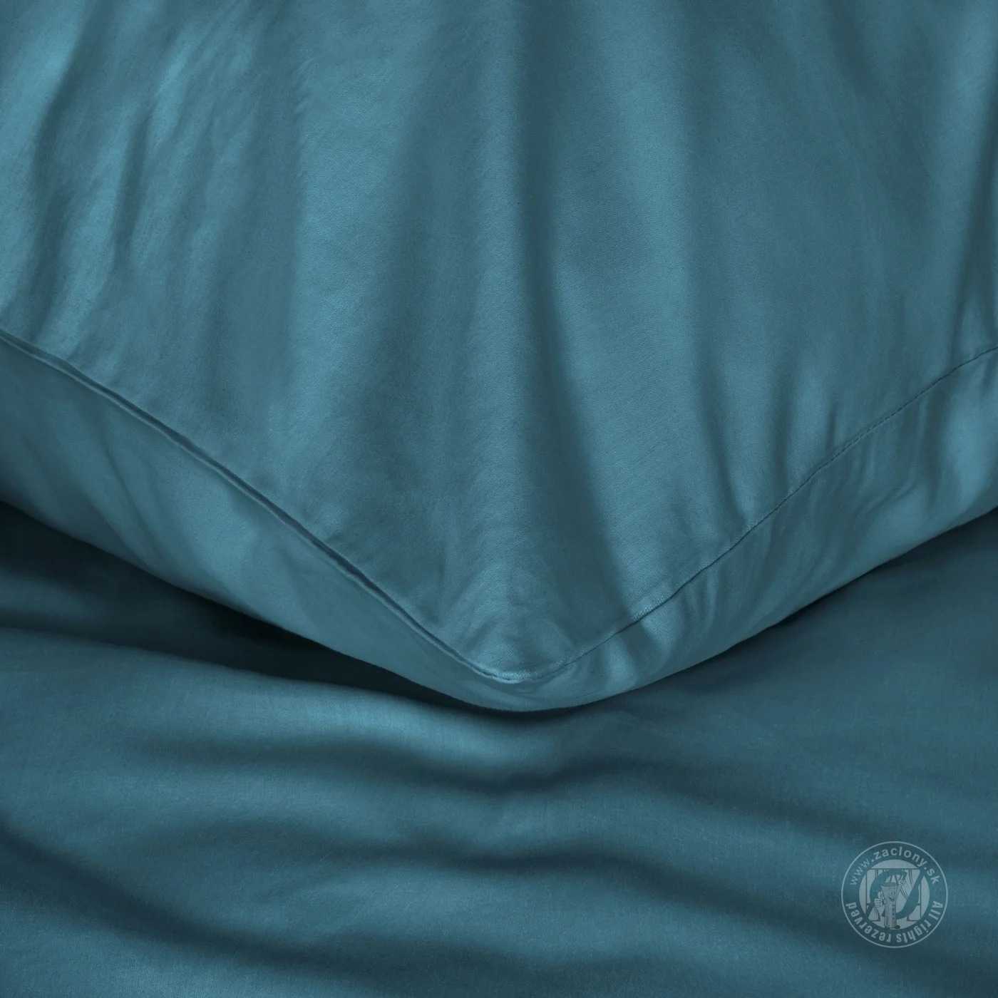 Posteľná bielizeň z bavlneného saténu NOVA3 140x200cm + 70x90cm, tyrkysová