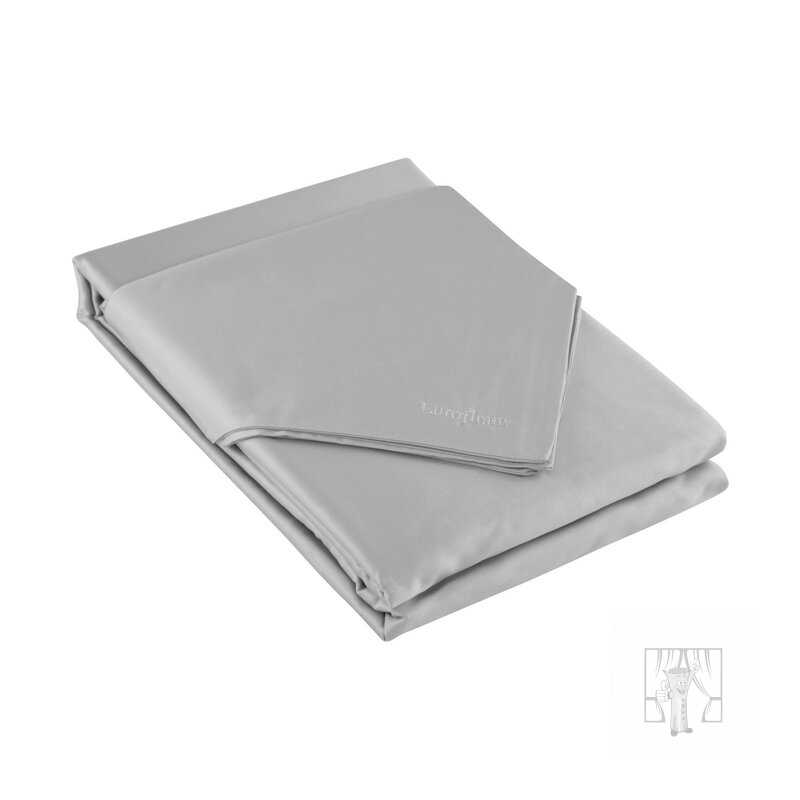 Posteľná bielizeň z bavlneného saténu NOVA3 140x200cm + 70x90cm, strieborná