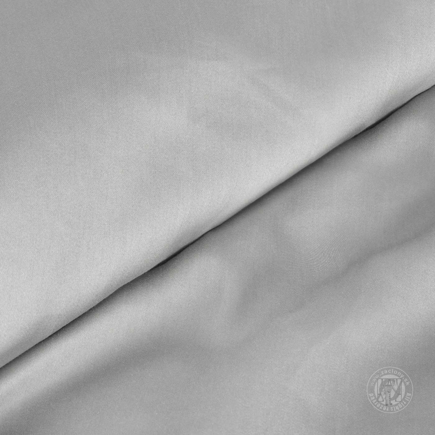 Posteľná bielizeň z bavlneného saténu NOVA3 140x200cm + 70x90cm, strieborná