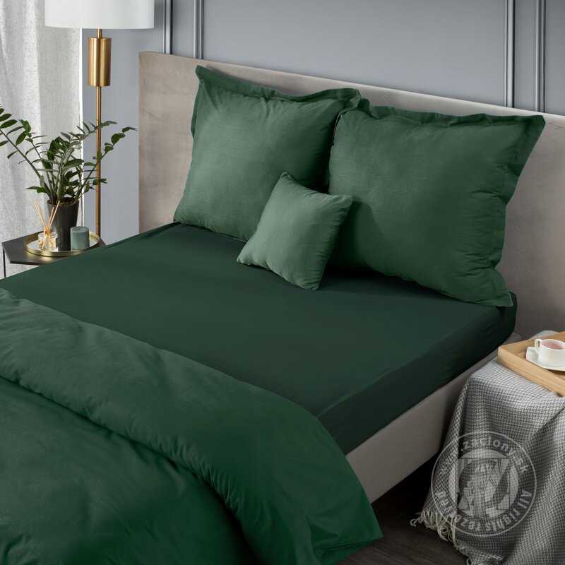 Plachta z bavlneného saténu NOVA3 100x200 cm tmavozelená