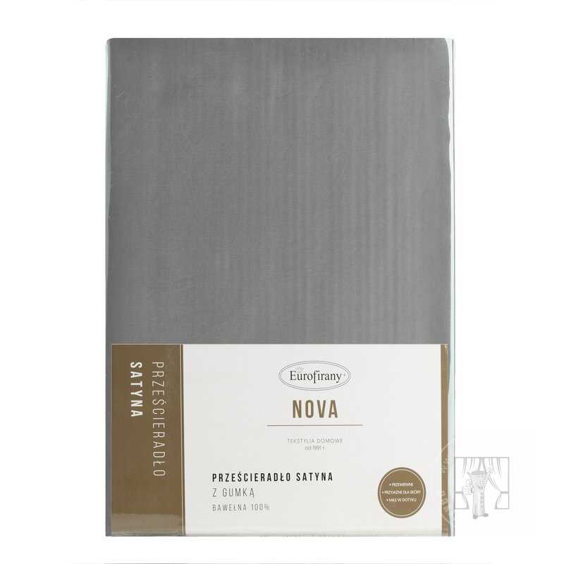 Plachta s bavlneného saténu NOVA3 100x200 cm oceľová