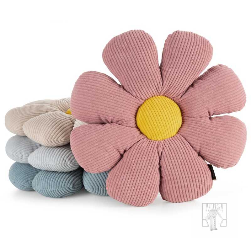 Dekoračný vankúš FLOWER 37x37cm svetlosivý