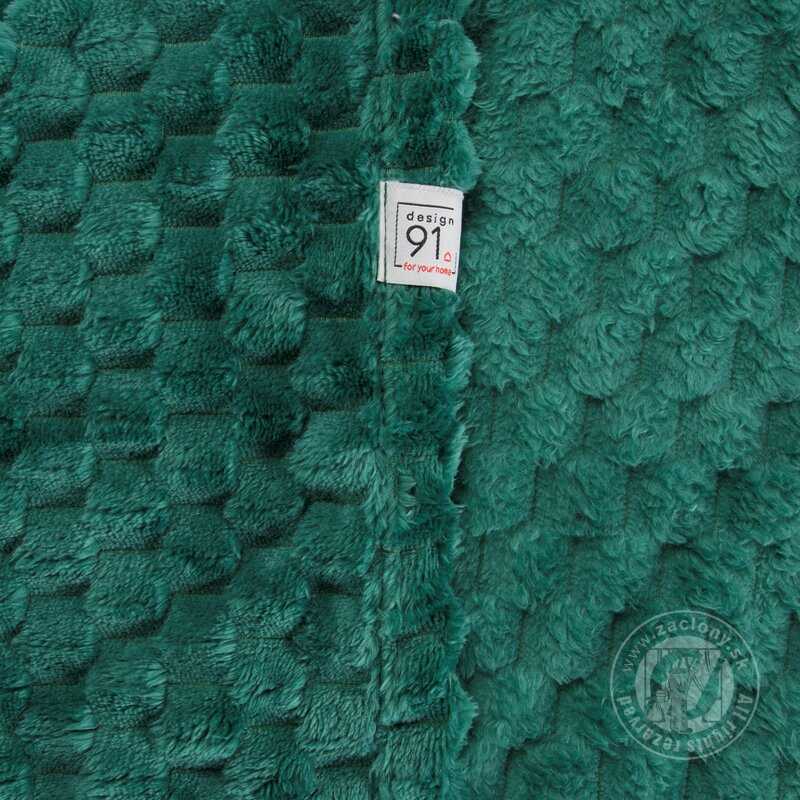 Deka z mikroflanelu CINDY6 170x210cm tmavozelená