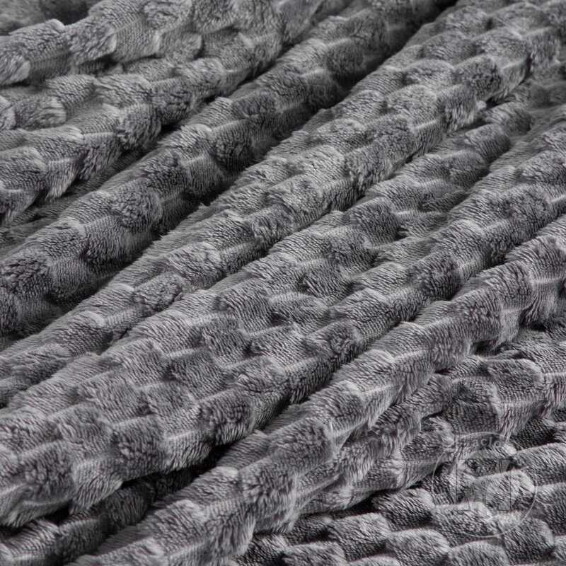 Deka z mikroflanelu CINDY6 150x200cm oceľová