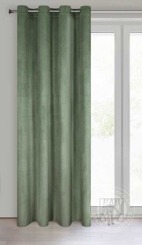 Záves MELANIE na krúžkoch olivový 140x250cm