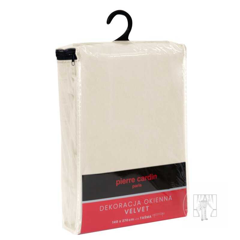 Záves PIERRE CARDIN SIBEL na páske krémový 140x270cm