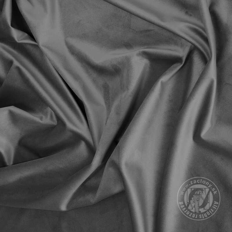 Záves PIERRE CARDIN SIBEL na páske tmavosivý 140x270cm