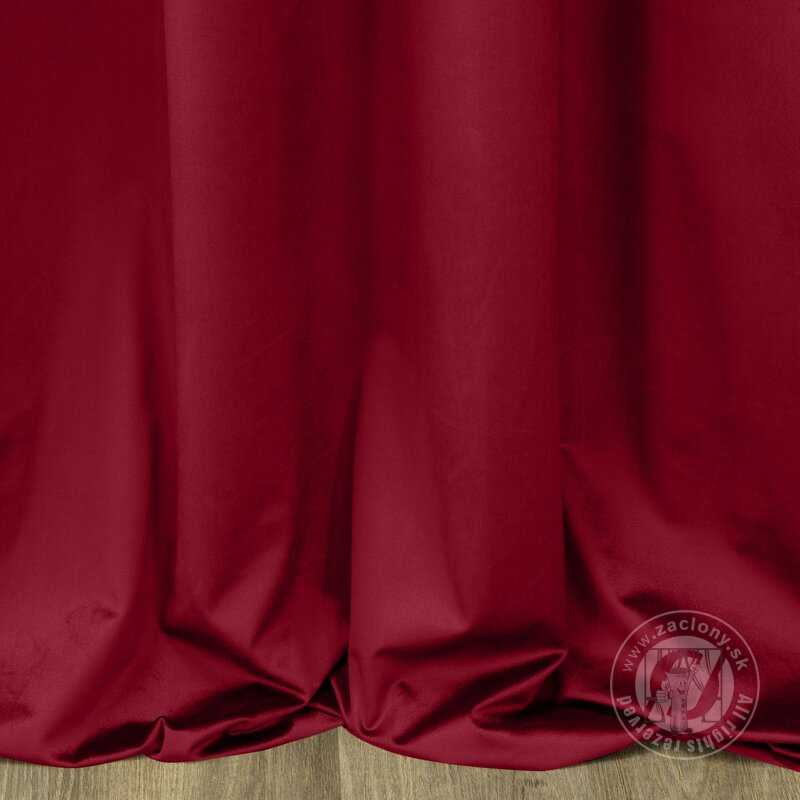 Záves PIERRE CARDIN SIBEL na páske bordový 140x270cm