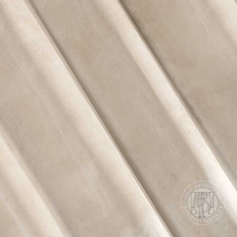 Záves RIA na krúžkoch svetlobéžový 140x250cm