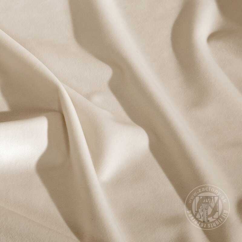 Záves RIA na krúžkoch svetlobéžový 140x250cm