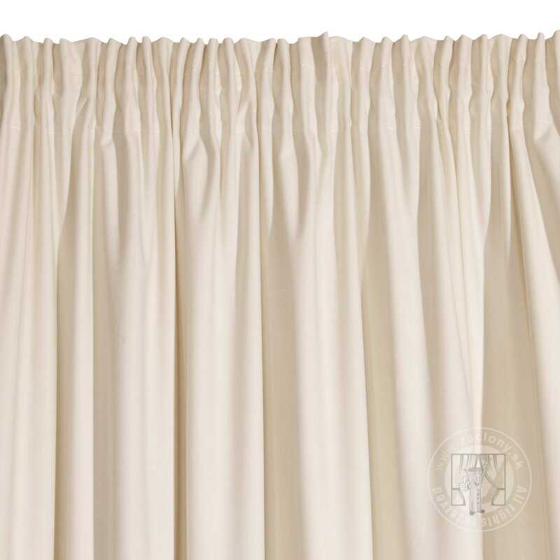 Záves RIA na páske svetlobéžový 140x270cm