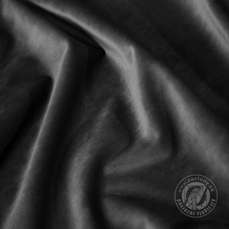 Záves RIA na krúžkoch čierny 140x250cm