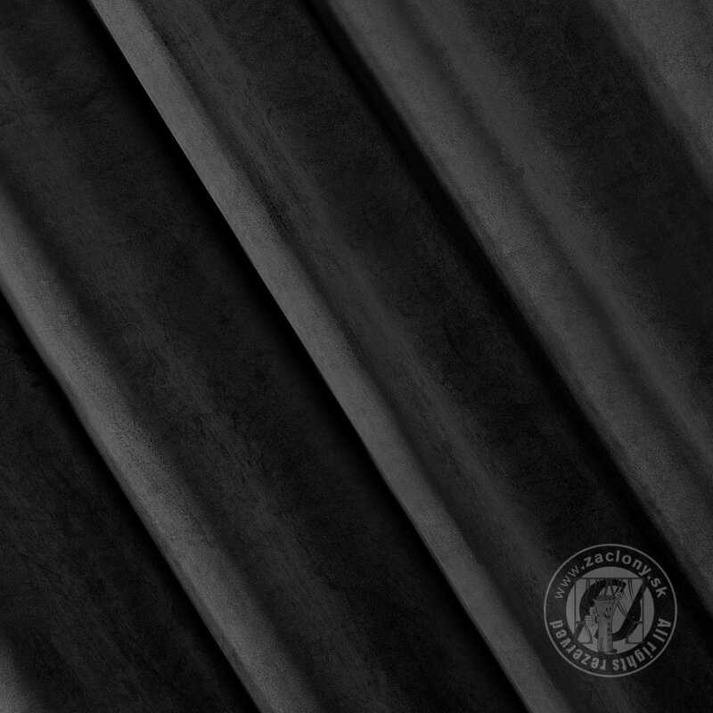 Záves RIA na páske čierny 140x270cm