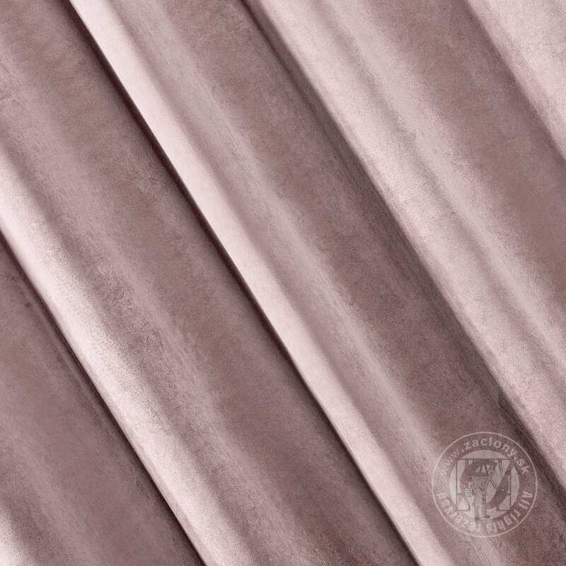 Záves RIA na páske púdrovo ružový 140x270cm