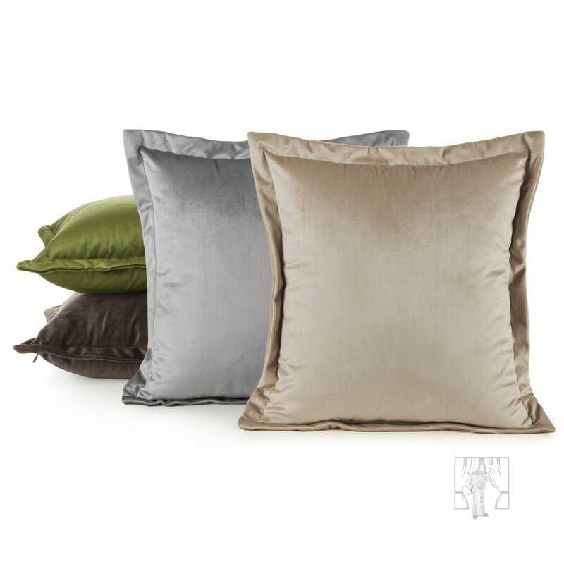 Obliečka na vankúš RIA 45x45 cm oceľová