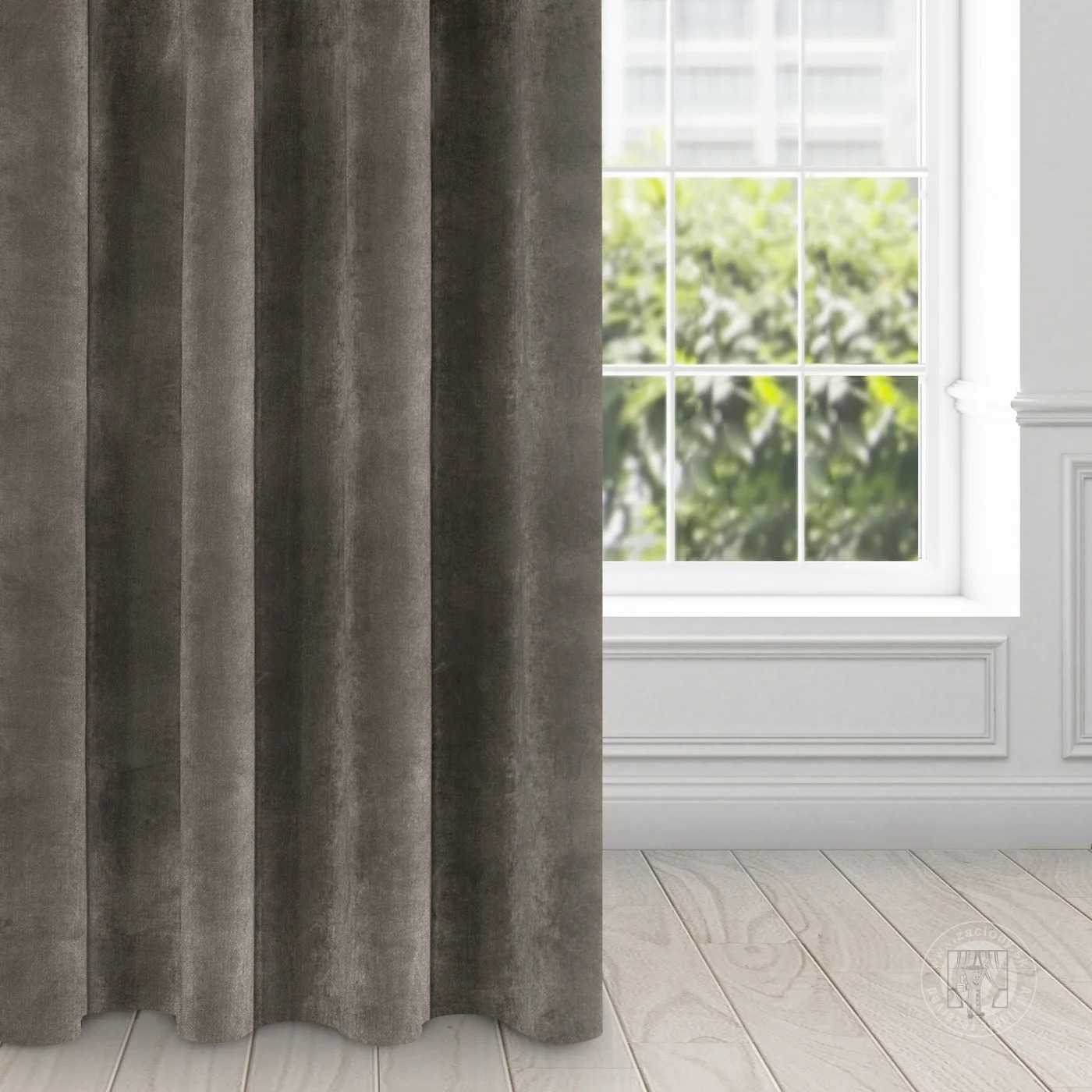 Záves RIA na krúžkoch grafitový 140x250cm