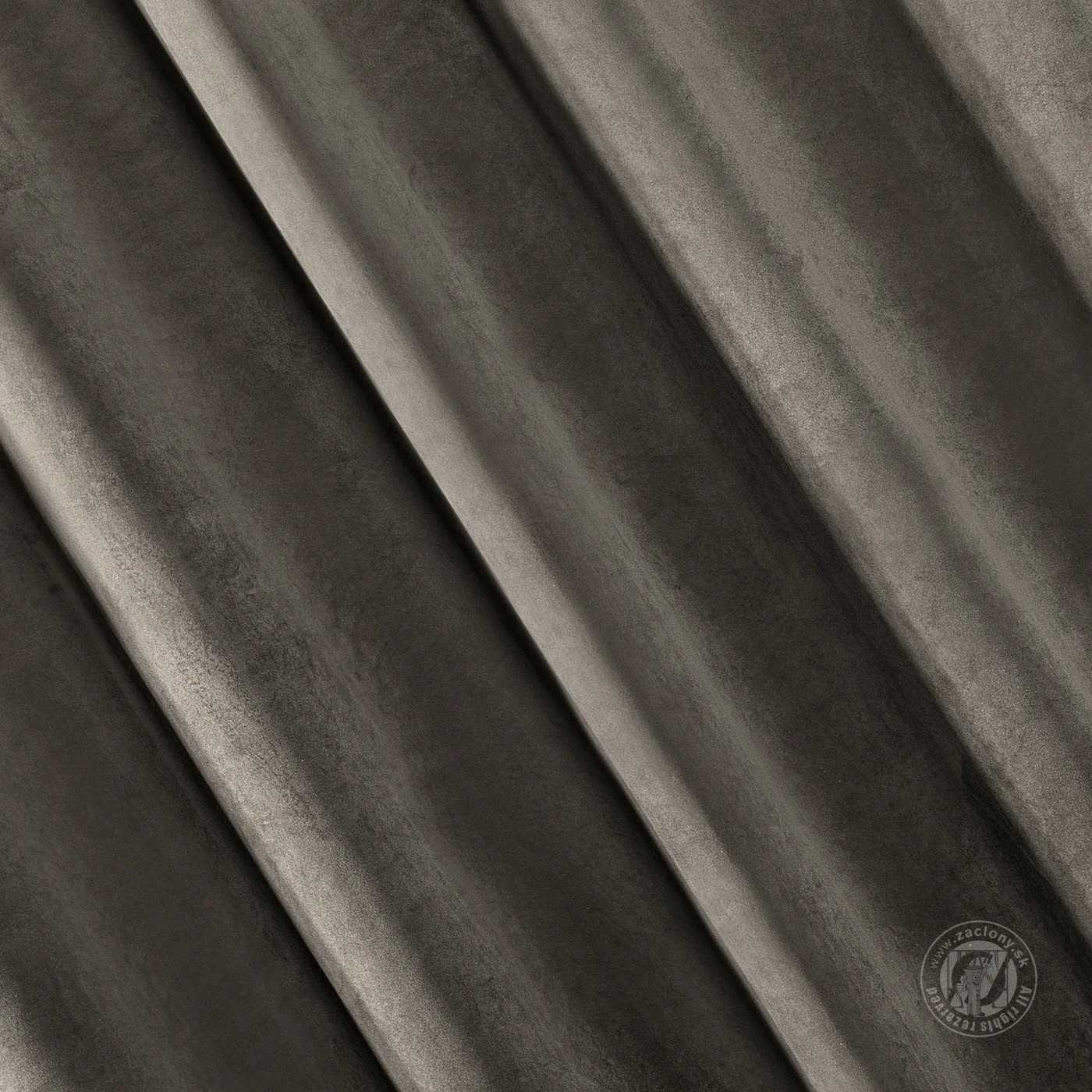 Záves RIA na krúžkoch grafitový 140x250cm