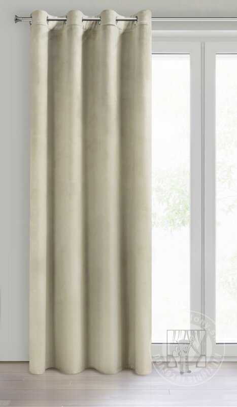 Záves MELANIE na krúžkoch krémový 140x250cm