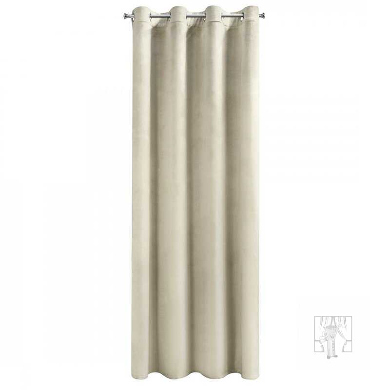 Záves MELANIE na krúžkoch krémový 140x250cm