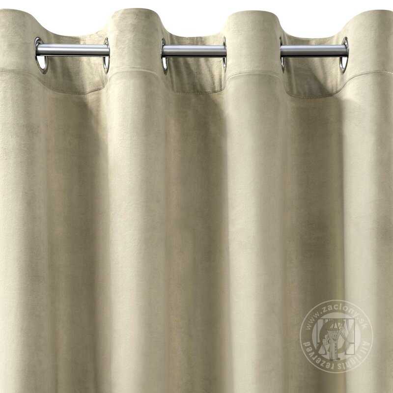 Záves MELANIE na krúžkoch krémový 140x250cm