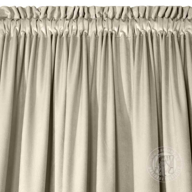 Záves MELANIE na páske krémový 140x270cm