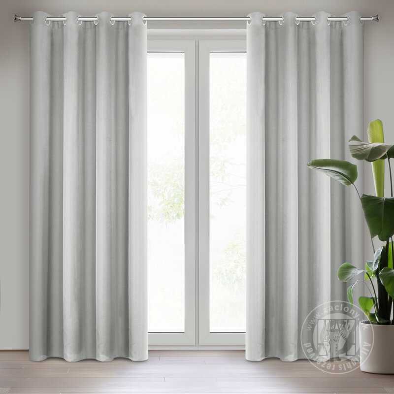 Záves RITA na krúžkoch oceľový 140x250cm