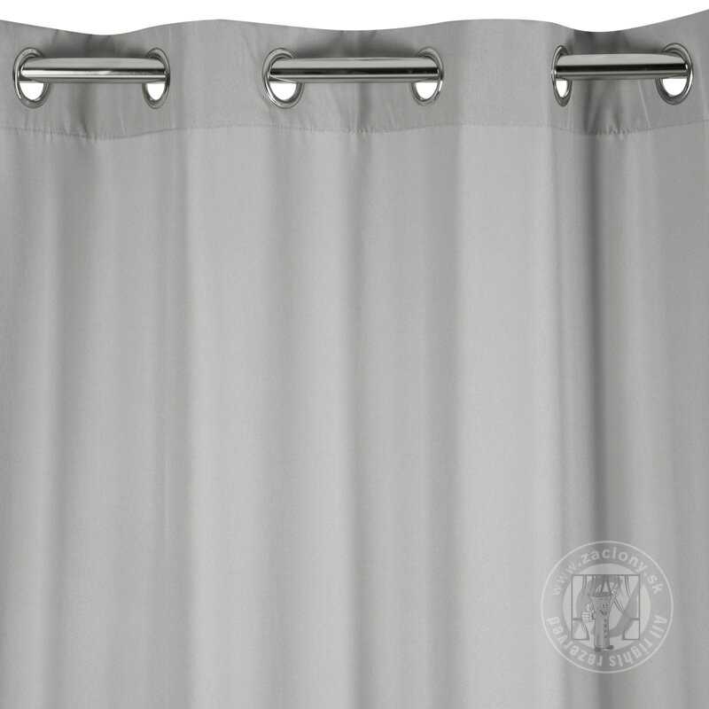 Záves RITA na krúžkoch oceľový 140x250cm