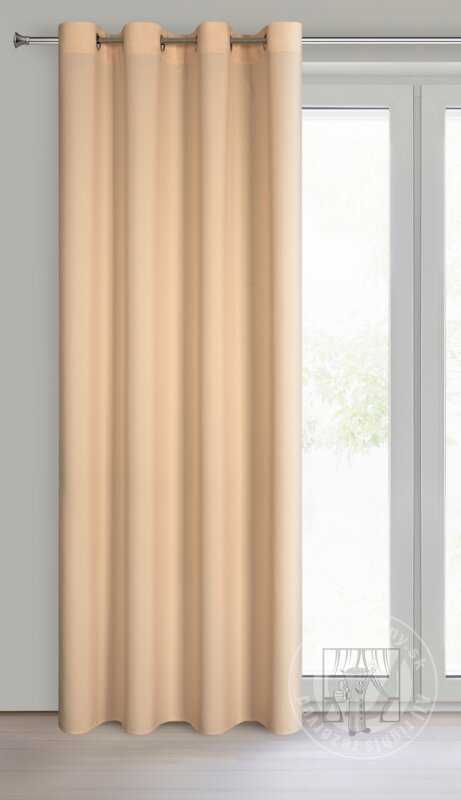 Záves RITA na krúžkoch broskyňový 140x250cm