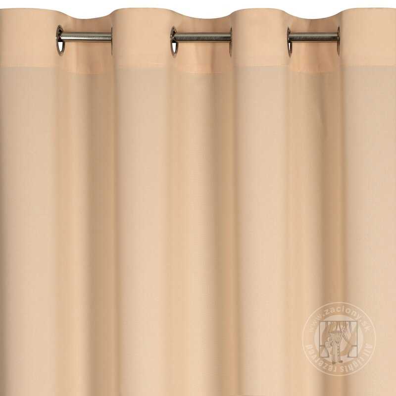 Záves RITA na krúžkoch broskyňový 140x250cm