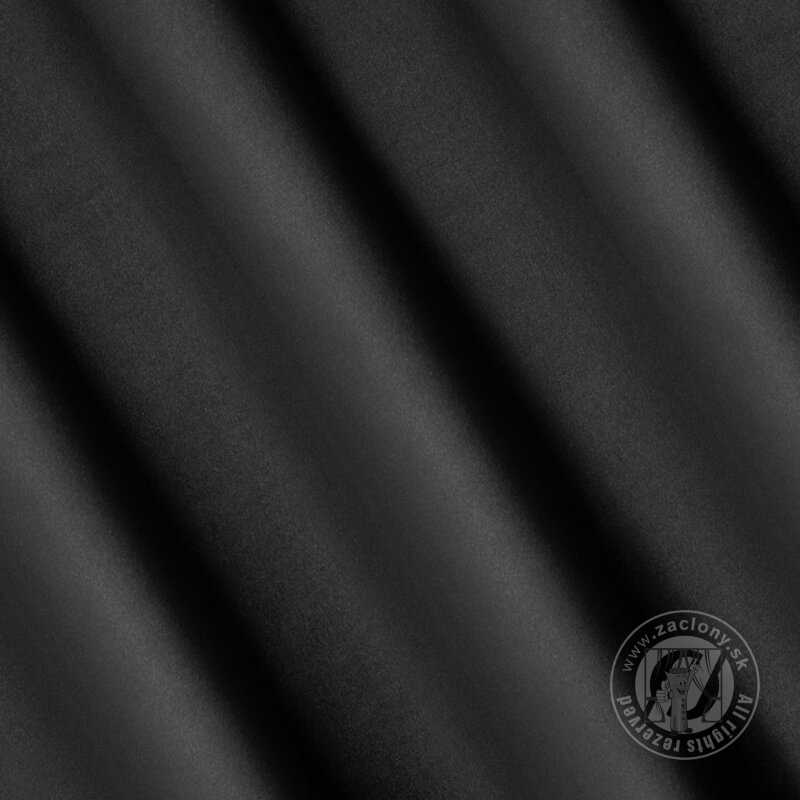 Krátky záves RITA na krúžkoch čierny 140x175cm