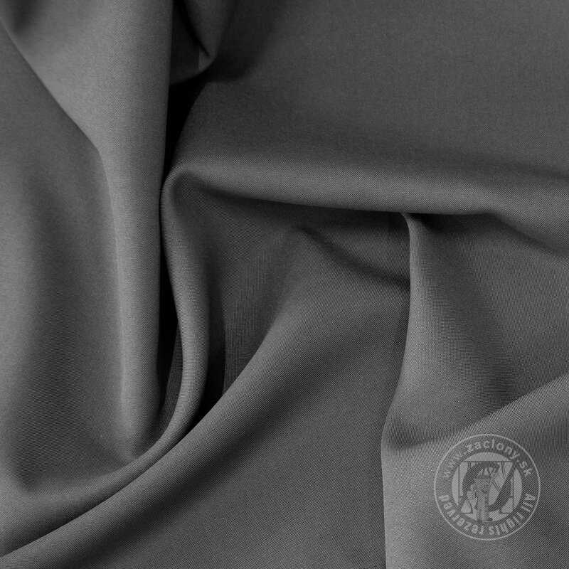 Krátky záves RITA na krúžkoch grafitový 140x175cm